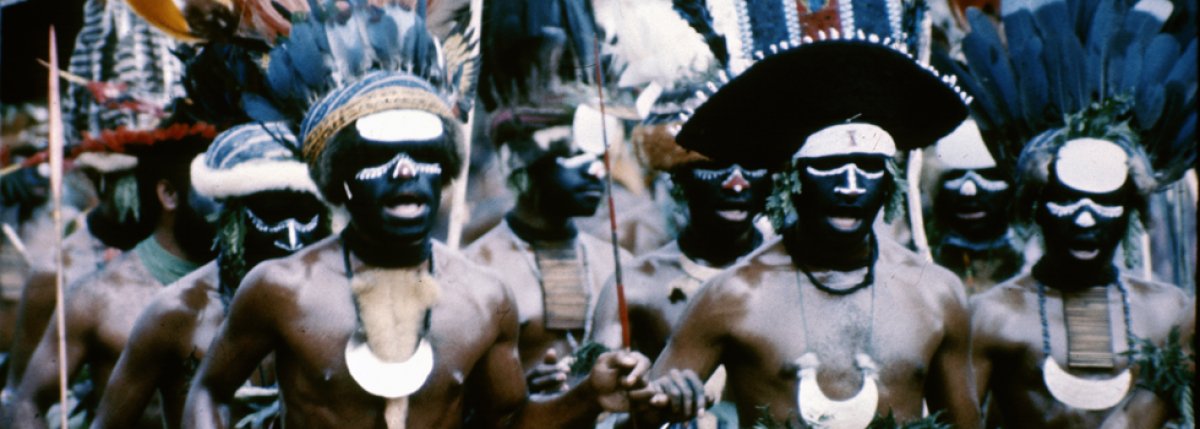 A group of men performing a traditional dance 